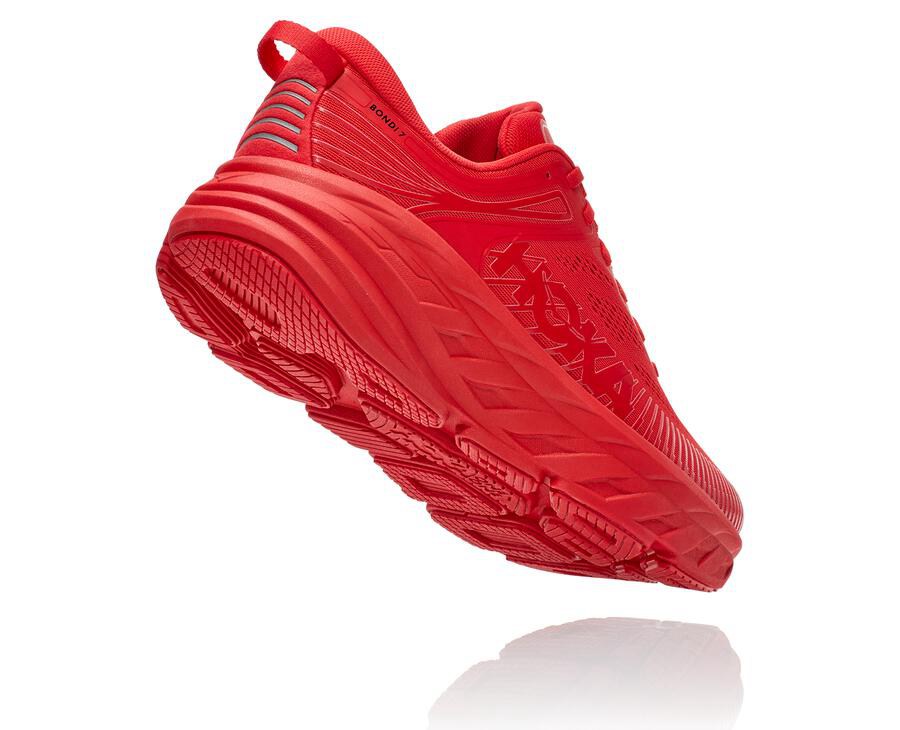 Tenis Hoka One One Hombre Rojos - Bondi 7 - NDKW43712